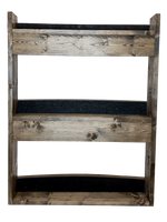 Load image into Gallery viewer, Espresso 3-Tier Barrel Stave Shelf

