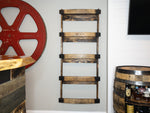 Load image into Gallery viewer, Torched 5-Tier Barrel Stave Shelf
