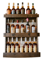 Load image into Gallery viewer, Espresso 3-Tier Barrel Stave Shelf
