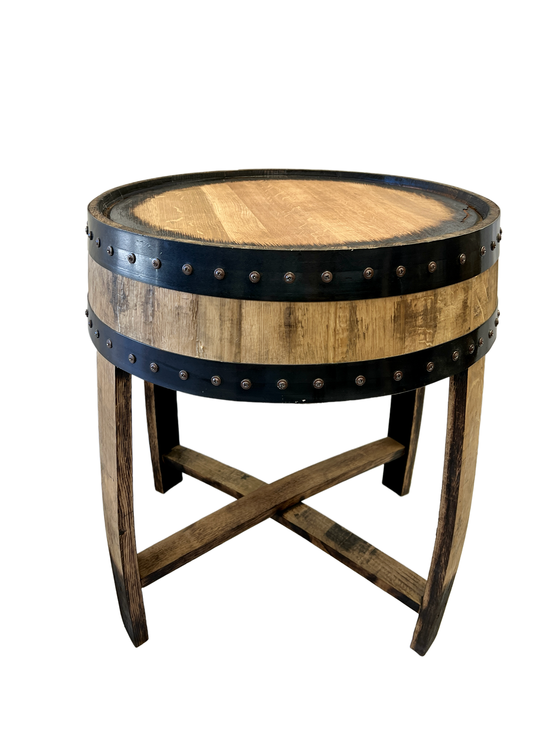 Quarter Bourbon Barrel Side Table