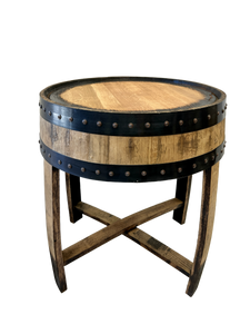 Quarter Bourbon Barrel Side Table